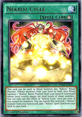 Nekroz Cycle MP15-EN231 Yu-Gi-Oh! Light Play 1st Edition -image