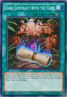Yugioh! LP Dark Contract with the Gate - MP16-EN168 - Common - 1st Edition Light-image
