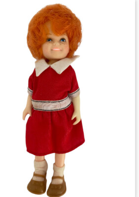 VINTAGE LITTLE ORPHAN TOY  KNICKERBOCKER TOY CO 6” ANNIE DOLL-image