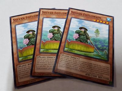 3x Yu-Gi-Oh 2015 Mega-Tin Mega Pack  #MP15-EN015 Sylvan Lotuswain-image
