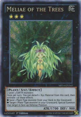 Yugioh! LP Meliae of the Trees - MP14-EN165 - Secret Rare - 1st Edition Lightly -image