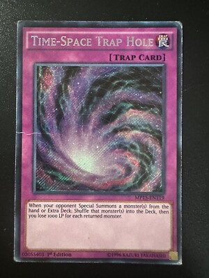 YGO Time-Space Trap Hole - MP15-EN119 - Secret Rare - English-image