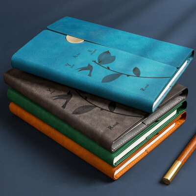 Thick PU Leather Journal A5 Notebook Lined Paper Writing Diary 240 Pages Planner-image