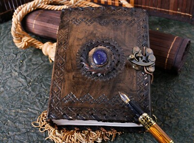 Third Eye Stone Celtic Emerging Embossed Vintage Daily Notepad-image