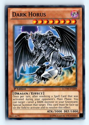 Yu-Gi-Uh Dark Horus #LCYW-EN209 Legendary Collection 3: Yugi's World tcg LP-image