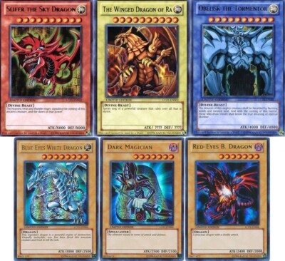 Yugioh Legendary Collection LC01 6 Card Promo Pack NEW SEALED Egyptian God Cards-image