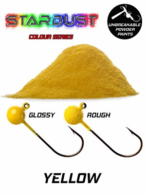 Stardust Plastic Coating Powder for Fishing Weights Color: Yellow-image