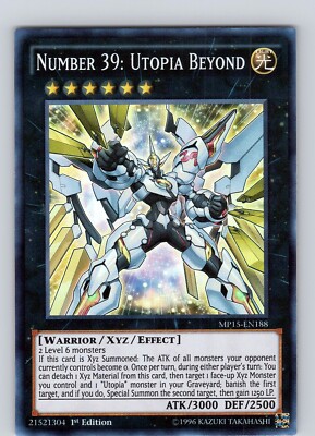 Yu-Gi-Oh TCG Number 39: Utopia Beyond MP15-EN188 1st Edition Super Rare NM-image