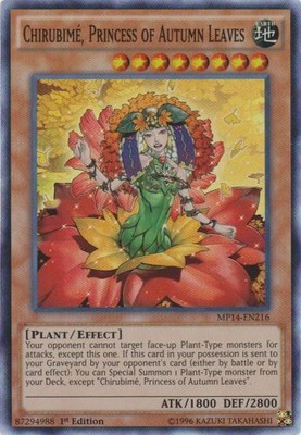 Chirubime, Princess of Autumn Leaves - MP14-EN216 - Super Rare - 1st Edition - M-image