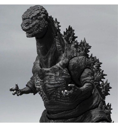 Godzilla 2016 4th Form S.H. MonsterArts Orthochromatic Figure, Used-image