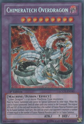 Chimeratech Overdragon - LCGX-EN183 - Secret Rare - 1st Edition x1 Heavily Playe-image
