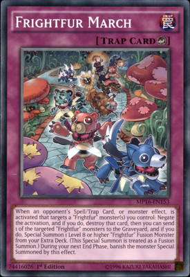 1st Ed Frightfur March MP16-EN153 Yugioh-image