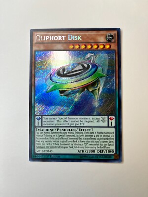 Yugioh! Qliphort Disk - MP15-EN145 - Secret Rare - 1st Edition NM-image