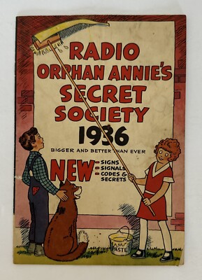 Radio Orphan Annie's Secret Society 1936 OVALTINE Signs Signals Codes Book-image