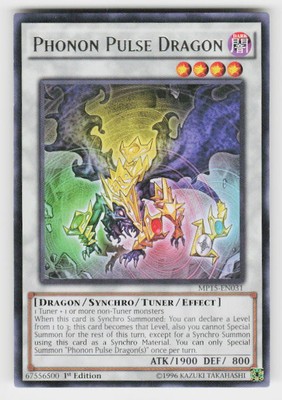2015 Mega-Tins Mega Pack #MP15-EN031 Phonon Pulse Dragon 1st Edition-image