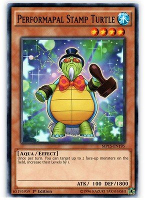 Performapal Stamp Turtle - MP15-EN195 - Common - 1st Edition - Lightly Played-image