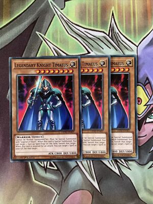 LEDD-ENA07 x3 Legendary Knight Timaeus Yugioh Playset-image