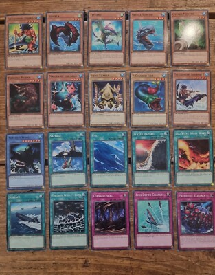 YuGiOh! Mako Tsunami’s Legendary Fisherman 20 Card Speed Duel Ready To Play Deck-image