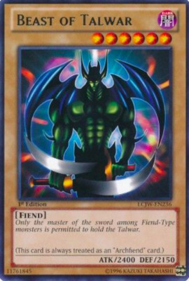 1X NM Beast of Talwar - LCJW-EN236 - Rare Legendary Collection 4: Joey's World -image