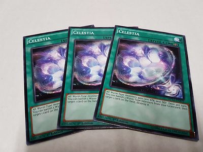 3x Yu-Gi-Oh 2015 Mega-Tin Mega Pack  #MP15-EN175 Celestia-image