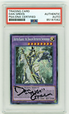 PSA Signed Dan Green Buster Blader, The Dragon Destroyer Swordsman MP16-EN210-image