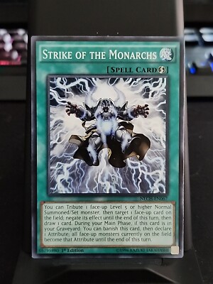Strike of the Monarchs - 1st Edition - Yugioh Spell Card - Vintage-image