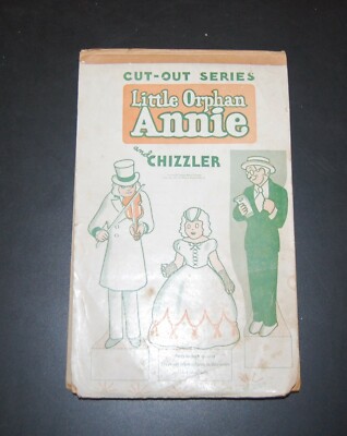 1930s Little Orphan Annie Annie's & Chizzler  Cut-Out Series School Tablet-image
