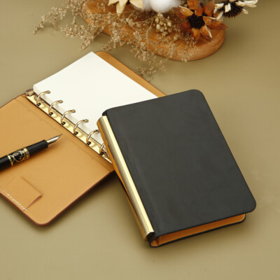 Small A7 Vintage Journal Refillable Notebook Blank Paper Writing Diary 170 Pages-image