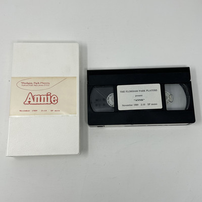 Annie Musical Theater Theatrical Play by Florham Park Players NJ 1989 VHS Tape-image