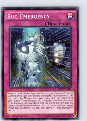 Yu-Gi-Oh TCG Bug Emergency MP17-EN040 1st Edition Common Card NM-image