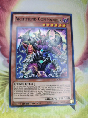 Yu-Gi-Oh Archfiend Commander CT11-EN006 Limited Edition Super Rare Card LP-NM-image