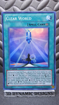 | Yugioh Clear World LCGX-EN217 1st Edition Super Rare Legendary  NM 🔥 |-image