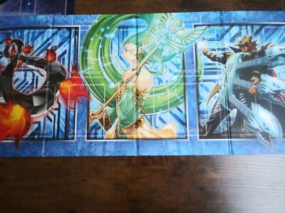 YuGiOh Legendary Collection Kaiba Two-Sided Play Mat Hard Board  Used-image