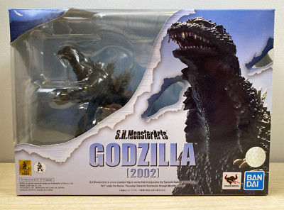Tamashii Nations S.H. MonsterArts GODZILLA 2002 Bandai Action Figure Used-image
