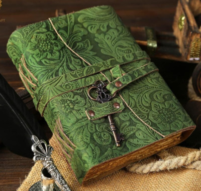 Customized Journal Antique Leather Bound Notebook Vintage Diary-image