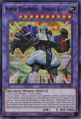 Yu-Gi-Oh! Super Vehicroid - Mobile Base LEDU-EN030 1st Edition Super Rare NM-image