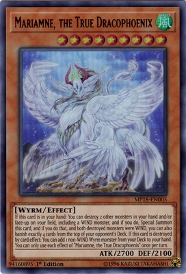 1 x Mariamne, the True Dracophoenix - MP18-EN005 - Ultra Rare - 1st Edition Near-image