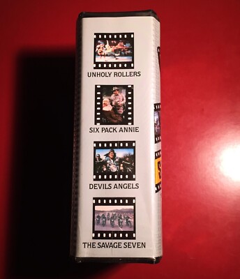 *ROADSHOW 4 MOVIE PACK vhs Devil's Angels Sixpack Annie Unholy Rollers Savage 7*-image