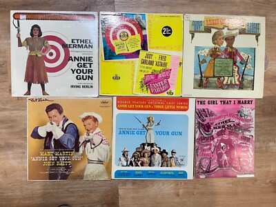 Annie Get Your Gun Musical Lot 5 Vinyl Records (1 SEALED) + 1948 Sheet Music-image