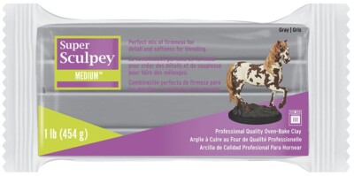 Super Sculpey Medium Blend Clay 1lb-Gray (Pack of 1)-image