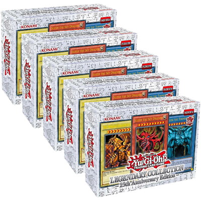 Yu-Gi-Oh! TCG: Legendary Collection - 25th Anniversary - 5 Boxes Brand NEW-image