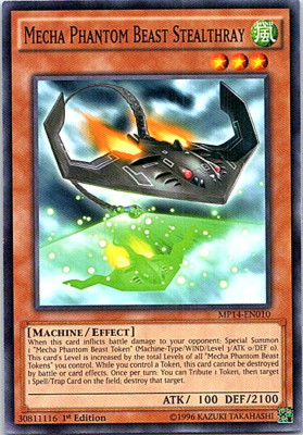 Mecha Phantom Beast Stealthray MP14-EN010 Yu-Gi-Oh! Light Play 1st Edition-image