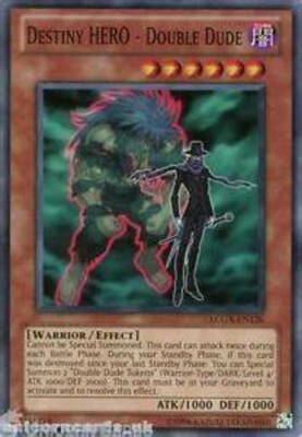 Destiny HERO - Double Dude - LCGX-EN126 - Common - Unlimited Edition - Heavily P-image