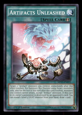 Yugioh Artifacts Unleashed #MP15-EN035 2015 Mega-Tins Mega Pack LP-image