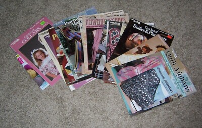 LEISURE ARTS, ANNIE'S ATTIC, ETC. CROCHET/KNIT LEAFLETS - AFGHANS, ETC $1 - 3-image