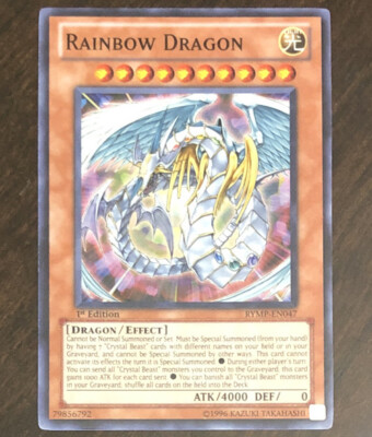 Rainbow Dragon RYMP-EN047 YuGiOh Card NEW from RA YELLOW MEGA TIN 1st Edition x1-image