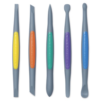 Silicone Clay Finishing Tools 5 Piece Set Strong-Firm, Size Medium, Assorted,...-image