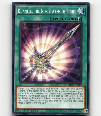 Yugioh Dunnell, the Noble Arms of Light 25th Anniv. Tin Dueling Heroes Mega Pack-image