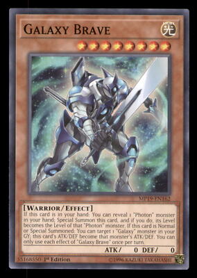 Yugioh Galaxy Brave #MP19-EN162 2019 Gold Sarcophagus Tin Mega Pack LP-image