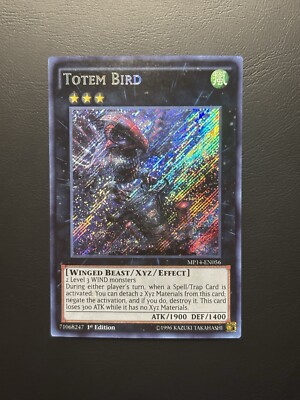 Yugioh! - Totem Bird MP14-EN056 Secret Rare 1st Edition Near Mint-image